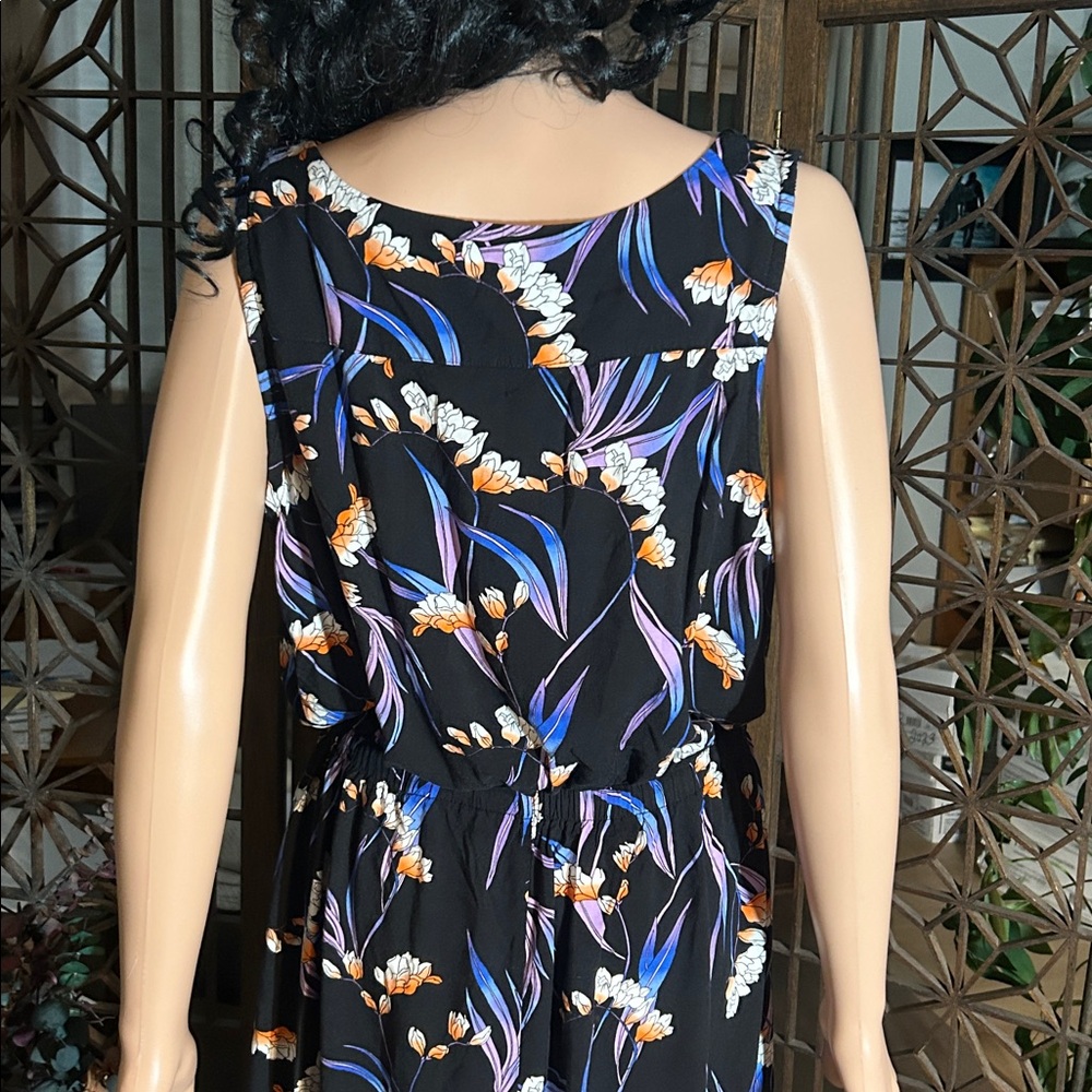 ANA SLEEVELESS TROPICAL MAXI DRESS XL - Picture 8 of 15